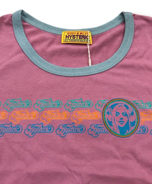 Hysteric Glamour（ヒステリックグラマー）Hysteric Glamour (ヒステリックグラマー) CREAMYLINEチビTシャツ ピンク サイズ:Freeの古着・服飾アイテム
