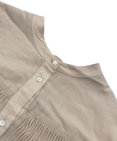Spick and Span（スピック＆スパン）Spick and Span (スピック＆スパン) ボイルピンタックワンピース ベージュ サイズ:表記なしの古着・服飾アイテム