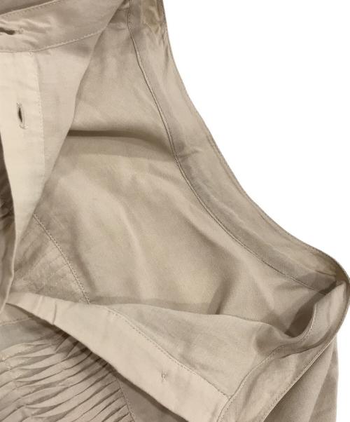 Spick and Span（スピック＆スパン）Spick and Span (スピック＆スパン) ボイルピンタックワンピース ベージュ サイズ:表記なしの古着・服飾アイテム