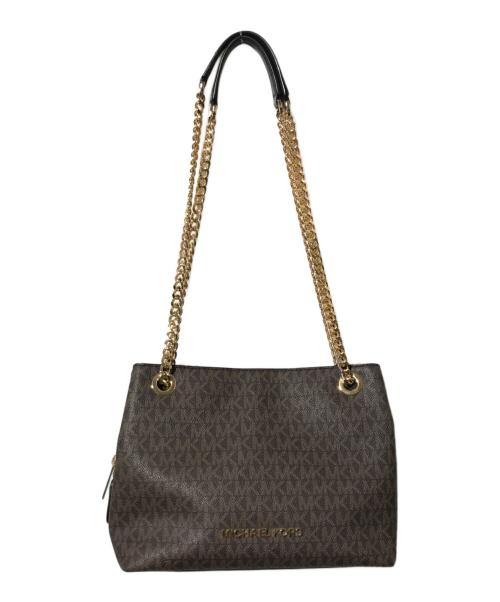 MICHAEL KORS（マイケルコース）MICHAEL KORS (マイケルコース) シグネチャーショルダーバッグ ブラウンの古着・服飾アイテム