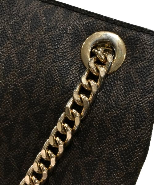 MICHAEL KORS（マイケルコース）MICHAEL KORS (マイケルコース) シグネチャーショルダーバッグ ブラウンの古着・服飾アイテム