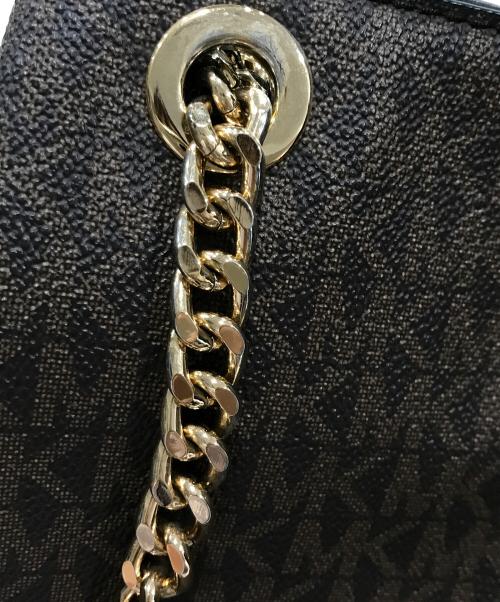MICHAEL KORS（マイケルコース）MICHAEL KORS (マイケルコース) シグネチャーショルダーバッグ ブラウンの古着・服飾アイテム