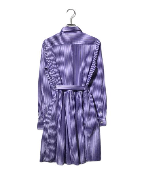POLO RALPH LAUREN（ポロ・ラルフローレン）POLO RALPH LAUREN (ポロ・ラルフローレン) ベルト付きプリーツワンピース パープル サイズ:16の古着・服飾アイテム