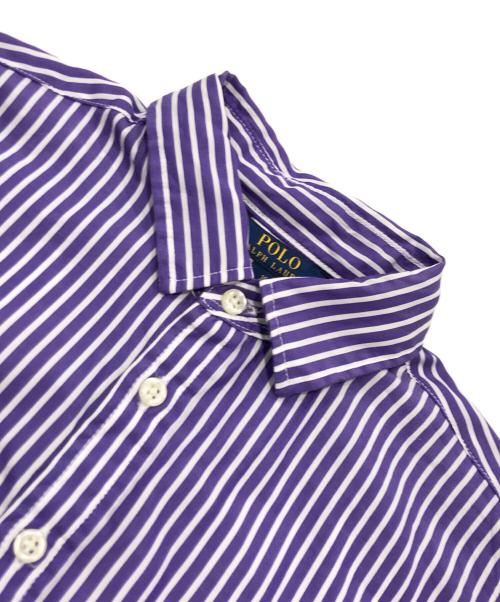 POLO RALPH LAUREN（ポロ・ラルフローレン）POLO RALPH LAUREN (ポロ・ラルフローレン) ベルト付きプリーツワンピース パープル サイズ:16の古着・服飾アイテム