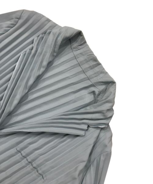 ISSEY MIYAKE（イッセイミヤケ）ISSEY MIYAKE (イッセイミヤケ) プリーツジャケット ブルー サイズ:2の古着・服飾アイテム