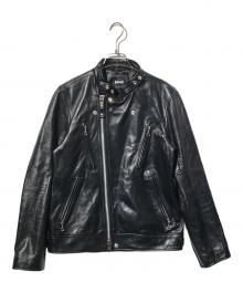 Schott（ショット）の古着「DOUBLE BREAST RIDERS」｜ブラック