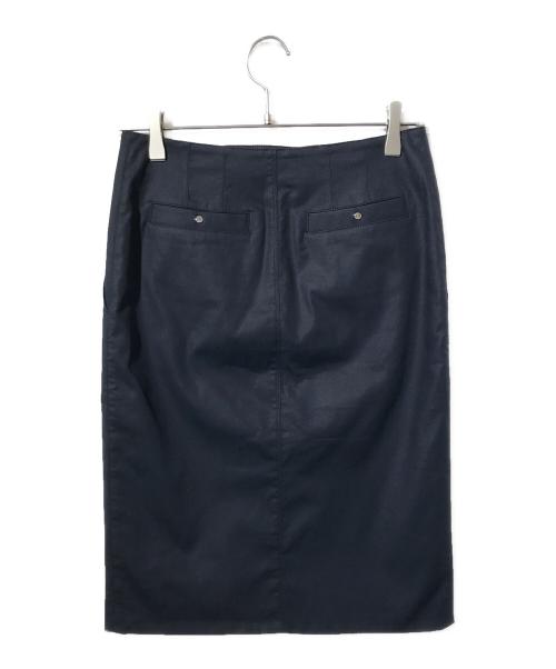 HERMES（エルメス）HERMES (エルメス) ジップ比翼タイトスカート ブラック サイズ:SIZE 34の古着・服飾アイテム