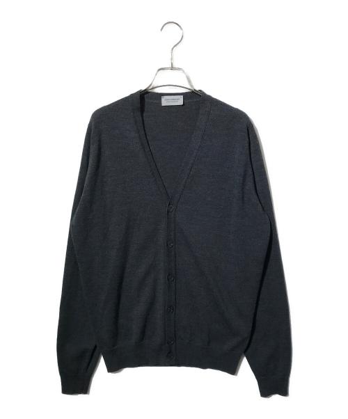 JOHN SMEDLEY（ジョンスメドレー）JOHN SMEDLEY (ジョンスメドレー) ウールニットカーディガン グレー サイズ:SIZE Lの古着・服飾アイテム