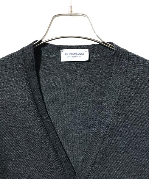 JOHN SMEDLEY（ジョンスメドレー）JOHN SMEDLEY (ジョンスメドレー) ウールニットカーディガン グレー サイズ:SIZE Lの古着・服飾アイテム