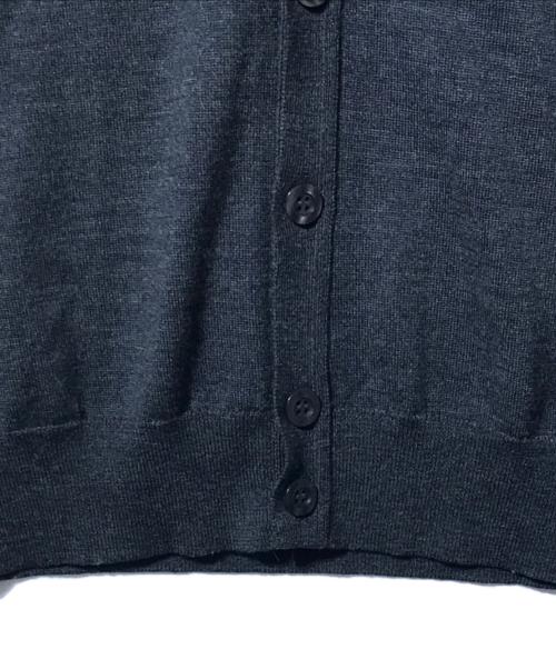 JOHN SMEDLEY（ジョンスメドレー）JOHN SMEDLEY (ジョンスメドレー) ウールニットカーディガン グレー サイズ:SIZE Lの古着・服飾アイテム