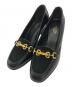GUCCI（グッチ）の古着「ホースビット スエード レザー パンプス」｜ブラック
