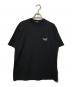 COMME des GARCONS HOMME（コムデギャルソン オム）の古着「ロゴプリント 綿天竺 半袖カットソ―/黒Tシャツ」｜ブラック
