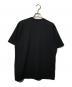 COMME des GARCONS HOMME (コムデギャルソン オム) ロゴプリント 綿天竺 半袖カットソ―/黒Tシャツ ブラック サイズ:M：8000円