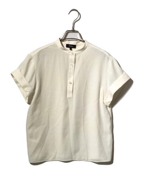 theory（セオリー）theory (セオリー) スタンドカラーシャツ アイボリー サイズ:Sの古着・服飾アイテム