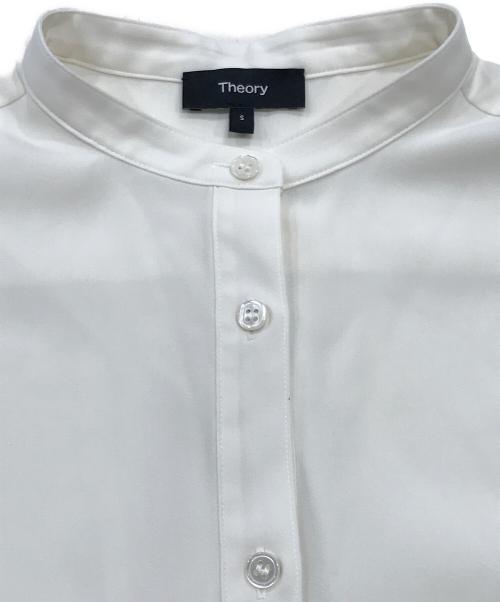 theory（セオリー）theory (セオリー) スタンドカラーシャツ アイボリー サイズ:Sの古着・服飾アイテム