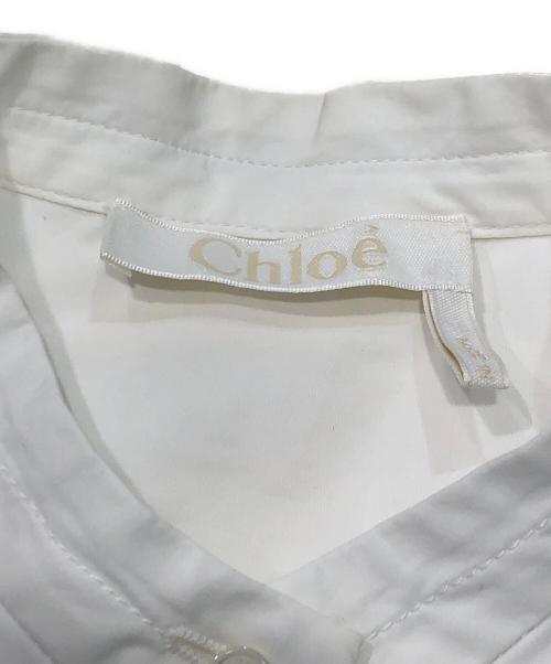 Chloe（クロエ）Chloe (クロエ) プルオーバー ドレスシャツ ホワイト サイズ:34の古着・服飾アイテム