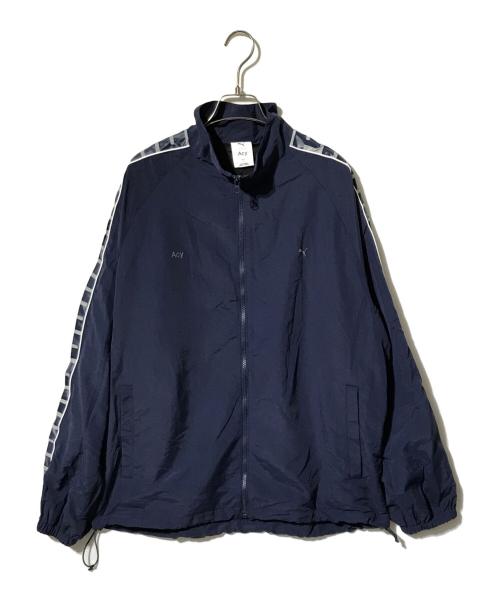 PUMA（プーマ）PUMA (プーマ) Acy (エイシー) T7 ウーブン トラック ジャケット ネイビー サイズ:Lの古着・服飾アイテム
