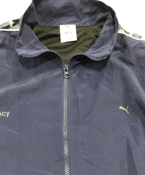 PUMA（プーマ）PUMA (プーマ) Acy (エイシー) T7 ウーブン トラック ジャケット ネイビー サイズ:Lの古着・服飾アイテム