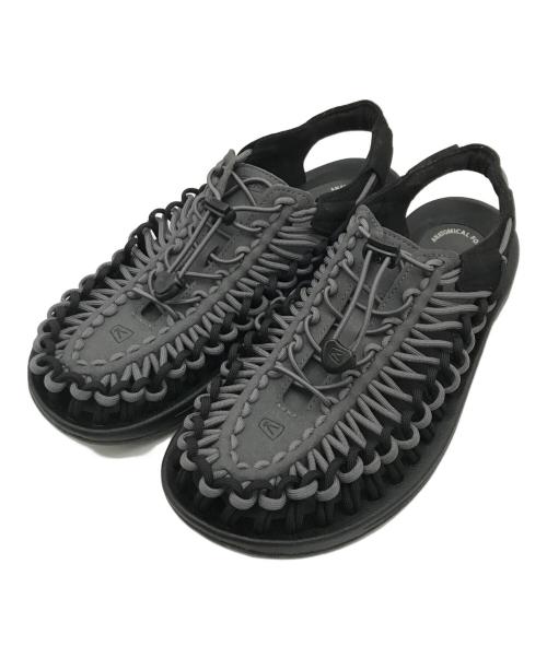 KEEN（キーン）KEEN (キーン) ユニークサンダル グレー×ブラック サイズ:27.5㎝の古着・服飾アイテム