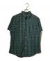 POLO RALPH LAUREN（ポロ・ラルフローレン）の古着「シアサッカー半袖シャツ/コットンチェックシャツ」｜グリーン