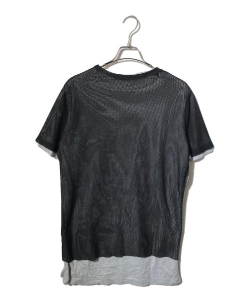 DIESEL（ディーゼル）DIESEL (ディーゼル) レイヤードメッシュTシャツ ブラック サイズ:Ｍの古着・服飾アイテム