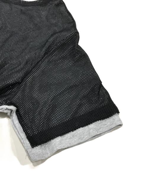 DIESEL（ディーゼル）DIESEL (ディーゼル) レイヤードメッシュTシャツ ブラック サイズ:Ｍの古着・服飾アイテム