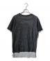 DIESEL (ディーゼル) レイヤードメッシュTシャツ ブラック サイズ:Ｍ：5000円