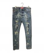 ICE CREAMアイスクリーム）の古着「Running Dog Jeans/ダメージジーンズ」｜インディゴ