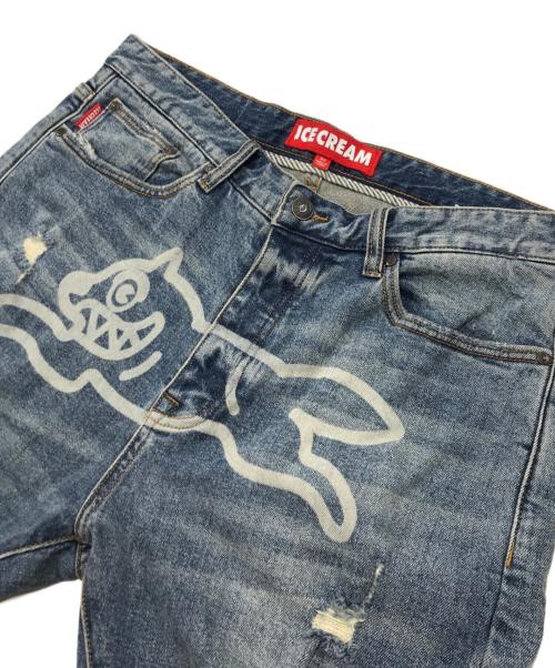 ICE CREAM（アイスクリーム）ICE CREAM (アイスクリーム) Running Dog Jeans/ダメージジーンズ インディゴ サイズ:34の古着・服飾アイテム