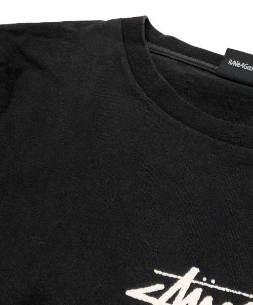 stussy（ステューシー）stussy (ステューシー) プリントTシャツ ブラック サイズ:Sの古着・服飾アイテム