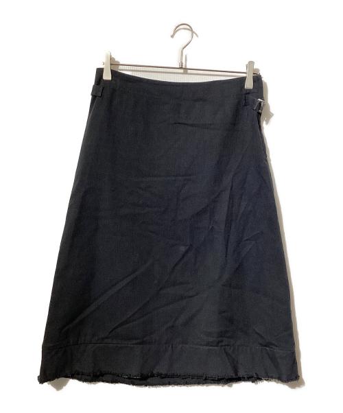 tricot COMME des GARCONS（トリココムデギャルソン）tricot COMME des GARCONS (トリココムデギャルソン) カットオフ台形スカート ブラック サイズ:Mの古着・服飾アイテム
