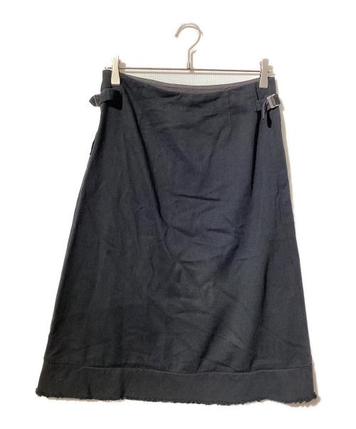 tricot COMME des GARCONS（トリココムデギャルソン）tricot COMME des GARCONS (トリココムデギャルソン) カットオフ台形スカート ブラック サイズ:Mの古着・服飾アイテム