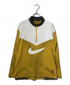 NIKE×UNDERCOVER×GYAKUSOUナイキ×アンダーカバー×ギャクソウ）の古着「ハーフジップシャツ」｜ホワイト×ブラウン