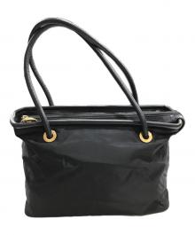 CELINE（セリーヌ）の古着「サークルロゴナイロントートバッグ」｜ブラック