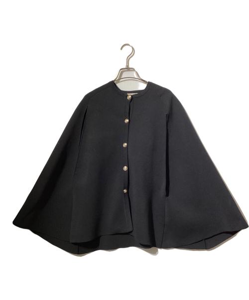 UNITED ARROWS TOKYO（ユナイテッドアローズトウキョウ）UNITED ARROWS TOKYO (ユナイテッドアローズトウキョウ) ケープ カーディガン ブラック サイズ:ＦＲＥＥの古着・服飾アイテム