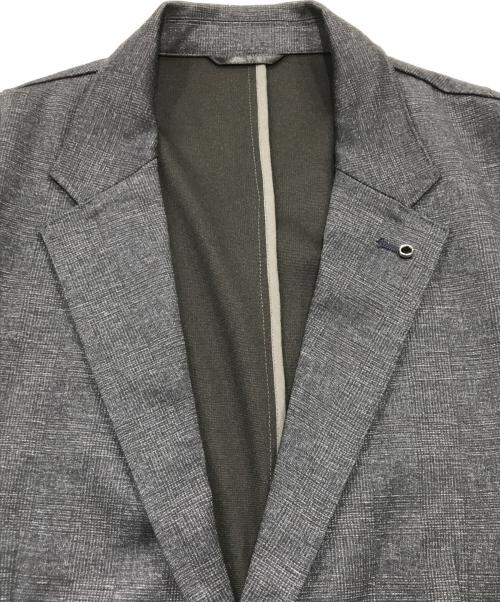 AOURE（アウール）AOURE (アウール) グレンチェックジャージスーツ グレー サイズ:XLの古着・服飾アイテム