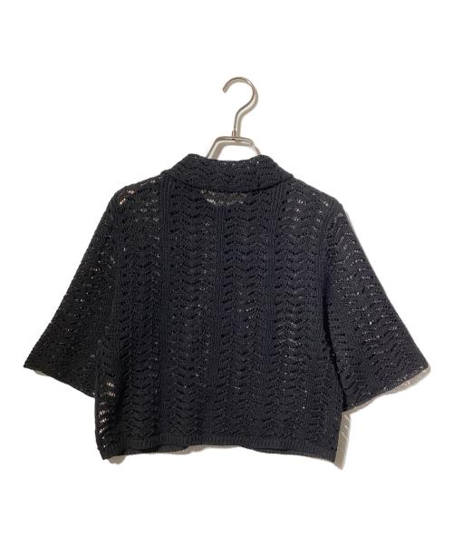 TODAYFUL（トゥデイフル）TODAYFUL (トゥデイフル) Lace Knit Shirts/ニットシャツ ブラック サイズ:Freeの古着・服飾アイテム