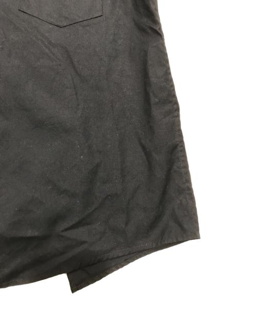 sulvam（サルバム）sulvam (サルバム) BODY OVERLAP STAND COLLAR SHIRT ブラック サイズ:Mの古着・服飾アイテム