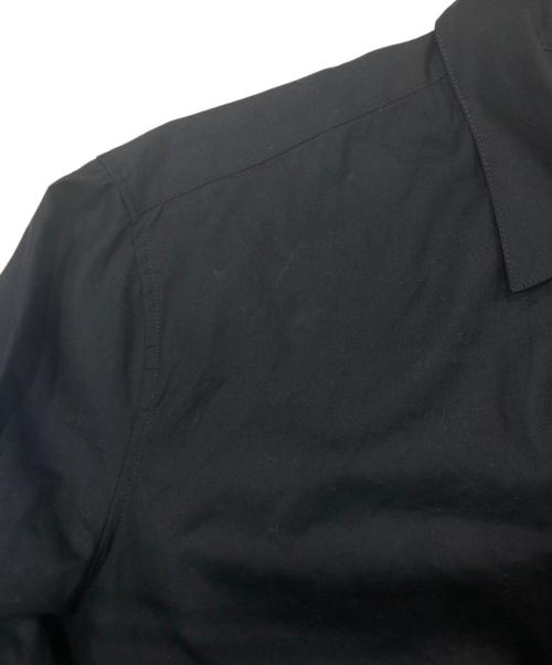 sulvam（サルバム）sulvam (サルバム) BODY OVERLAP STAND COLLAR SHIRT ブラック サイズ:Mの古着・服飾アイテム