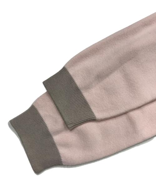 CAPRINO（カプリーノ）CAPRINO (カプリーノ) カシミヤブレンドクルーネックカーディガン/カシミヤカーディガン ピンク サイズ:Freeの古着・服飾アイテム