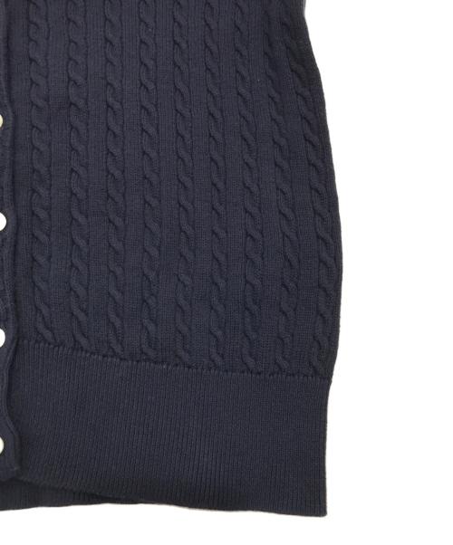 POLO RALPH LAUREN（ポロ・ラルフローレン）POLO RALPH LAUREN (ポロ・ラルフローレン) ケーブルニットカーディガン ネイビー サイズ:ＸＬの古着・服飾アイテム