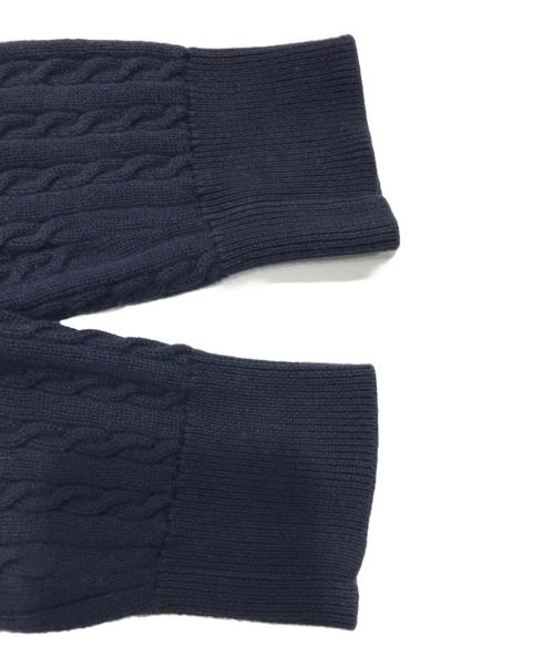 POLO RALPH LAUREN（ポロ・ラルフローレン）POLO RALPH LAUREN (ポロ・ラルフローレン) ケーブルニットカーディガン ネイビー サイズ:ＸＬの古着・服飾アイテム