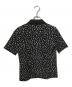 MaxMara (マックスマーラ) S/Sニットポロシャツ ブラック×ホワイト サイズ:M 未使用品：14000円