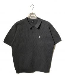 HUF（ハフ）の古着「ジャガードロゴポロシャツ」｜グレー