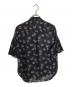 KENZO (ケンゾー) 花柄フレアスリーブシアーシャツ/半袖シャツ ネイビー サイズ:34：6000円