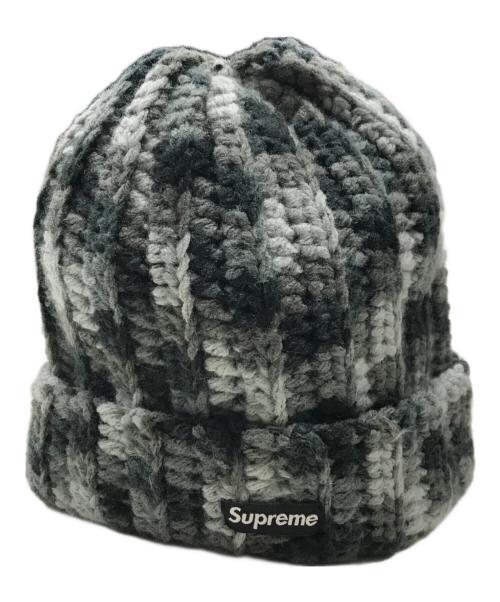 SUPREME（シュプリーム）SUPREME (シュプリーム) ニット帽/カモフラ柄ニット帽 グレーの古着・服飾アイテム