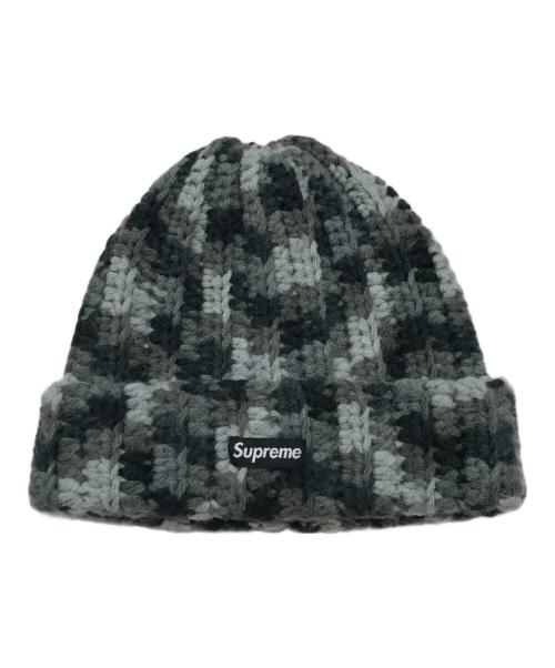 SUPREME（シュプリーム）SUPREME (シュプリーム) ニット帽/カモフラ柄ニット帽 グレーの古着・服飾アイテム