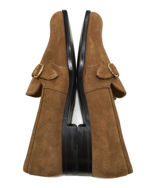 Iugen（イウゲン）Iugen (イウゲン) スウェードシングルモンクストラップシューズ キャメル サイズ:8の古着・服飾アイテム