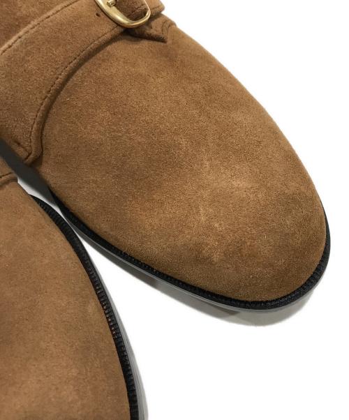 Iugen（イウゲン）Iugen (イウゲン) スウェードシングルモンクストラップシューズ キャメル サイズ:8の古着・服飾アイテム