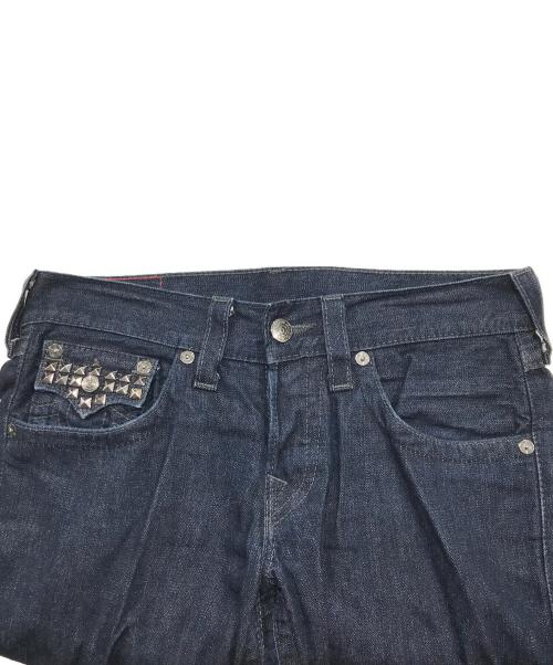 TRUE RELIGION（トゥルー レリジョン）TRUE RELIGION (トゥルー レリジョン) JACK スタッズデニムパンツ インディゴ サイズ:W29の古着・服飾アイテム